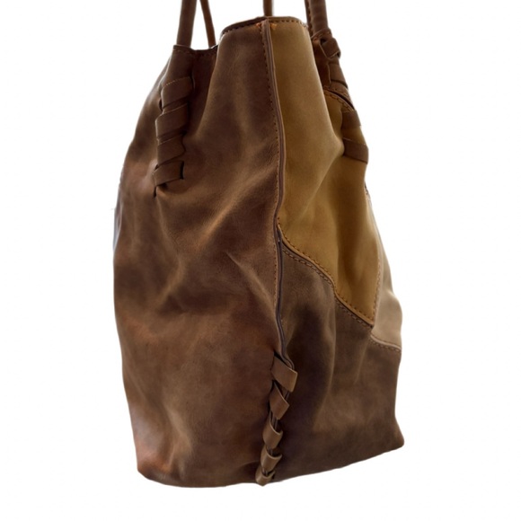 Kenzie Bag Brown Patchwork Design - Picture 3 of 11